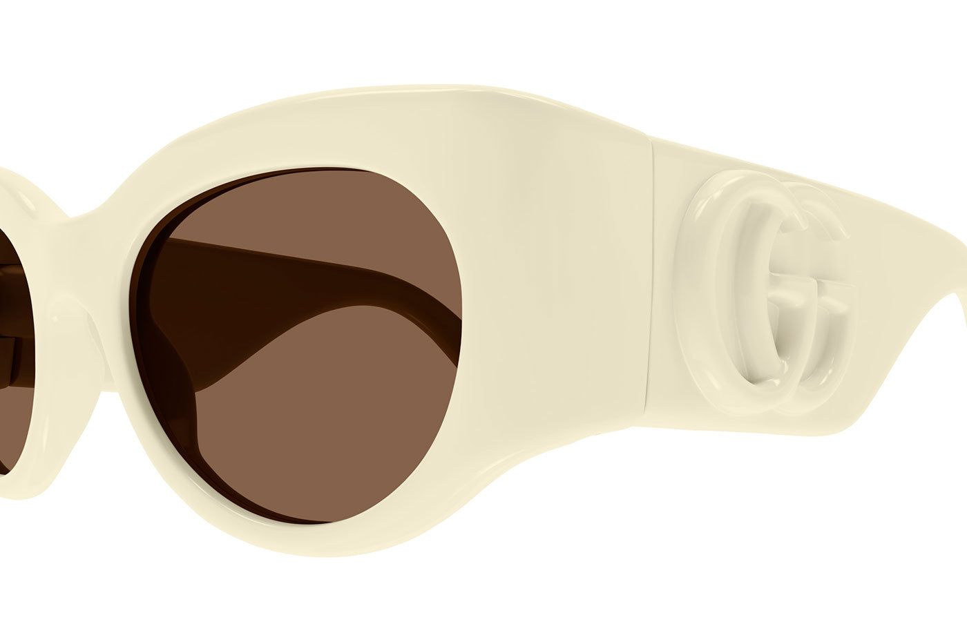 Gucci GG1544S Sunglasses - Ivory / Brown