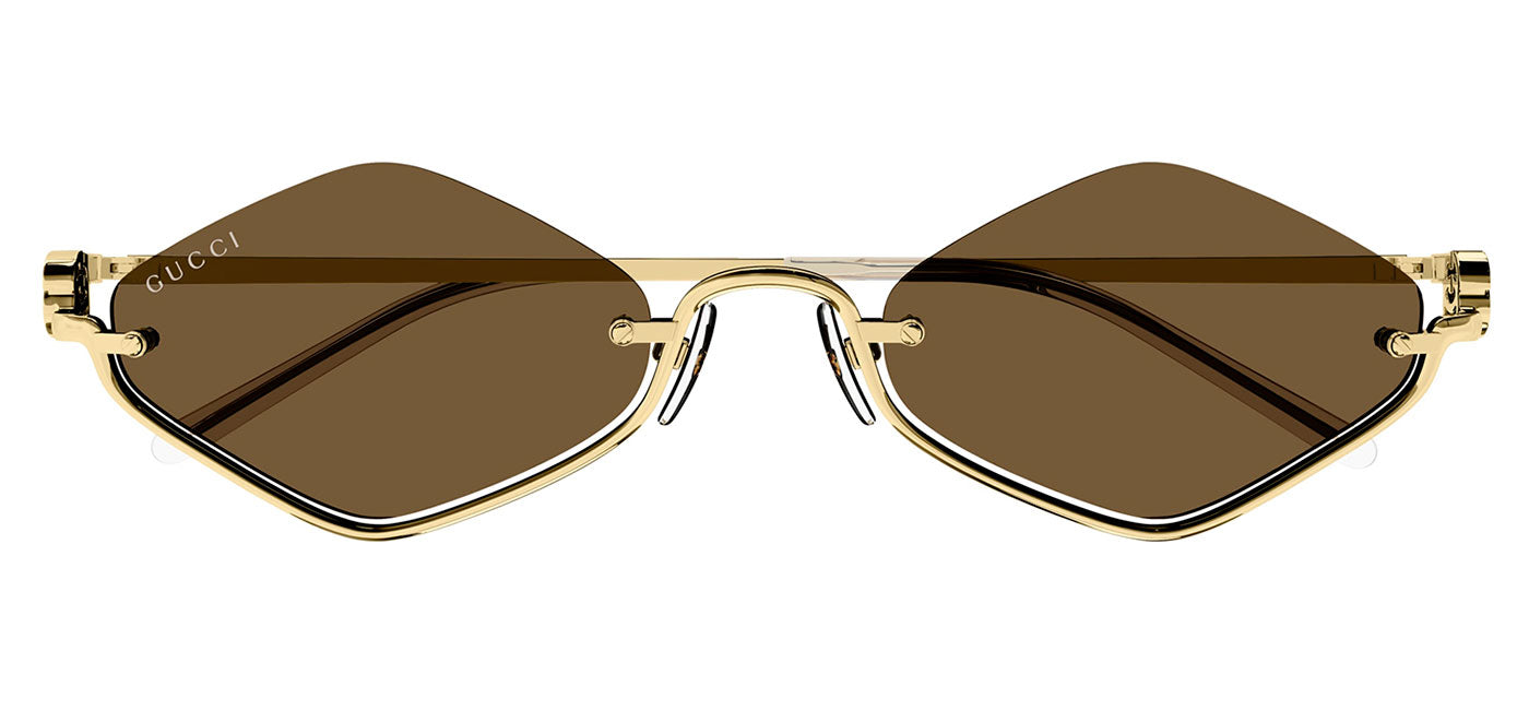 Gucci GG1604S Sunglasses - Gold / Brown