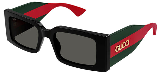 Gucci GG1860S Sunglasses - Black / Green / Grey