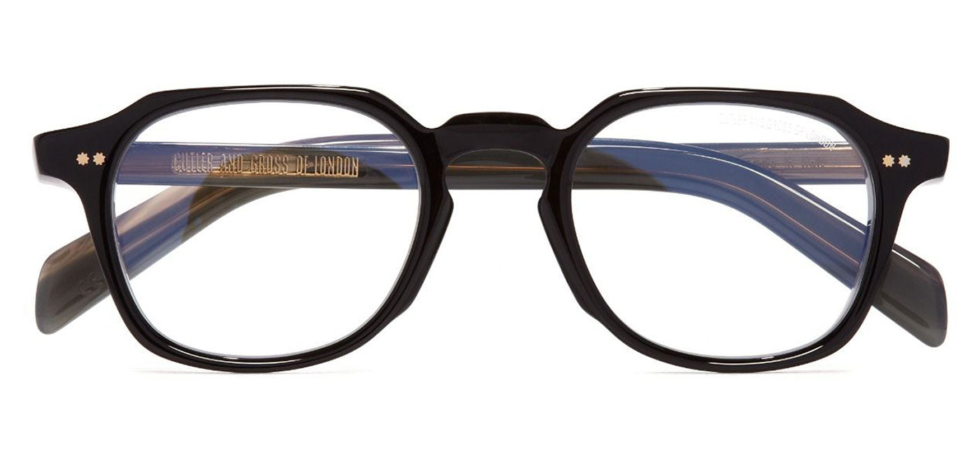 Cutler and Gross GR03 Glasses - Black on Horn