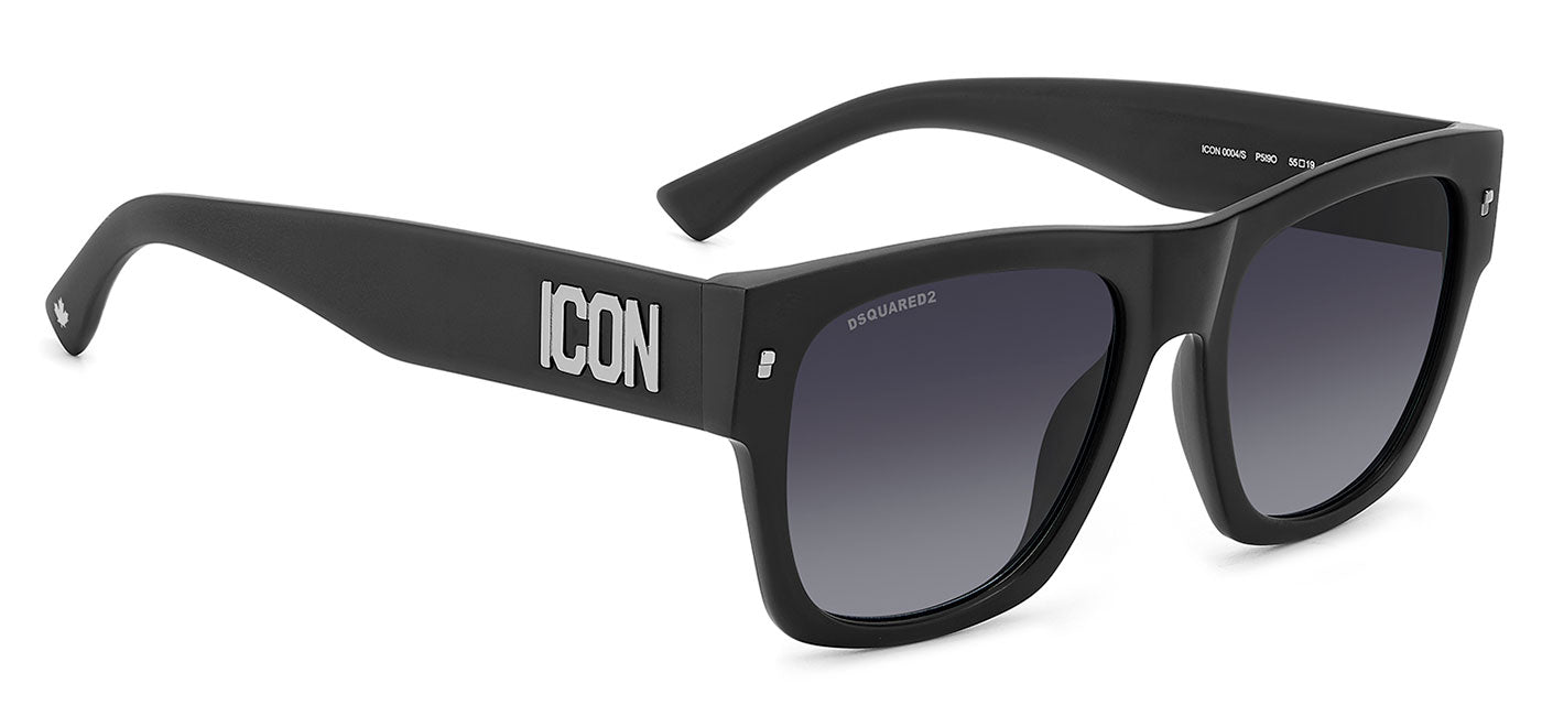 DSQUARED2 ICON 0004/S Sunglasses - Matte Black Palladium / Dark Grey Gradient