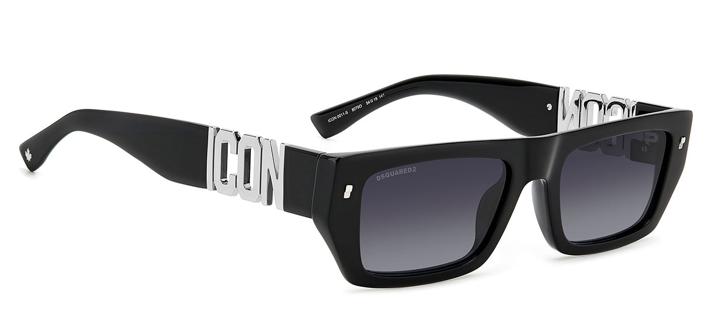 DSQUARED2 ICON 0011/S Sunglasses - Black / Dark Grey Gradient