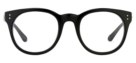 Linda Farrow LFL 489 Glasses - Black & Yellow Gold