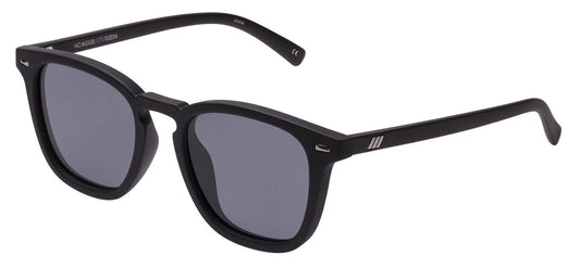 Le Specs No Biggie Sunglasses - Black Rubber / Smoke Polar