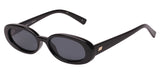 Le Specs Outta Love Sunglasses - Black / Smoke