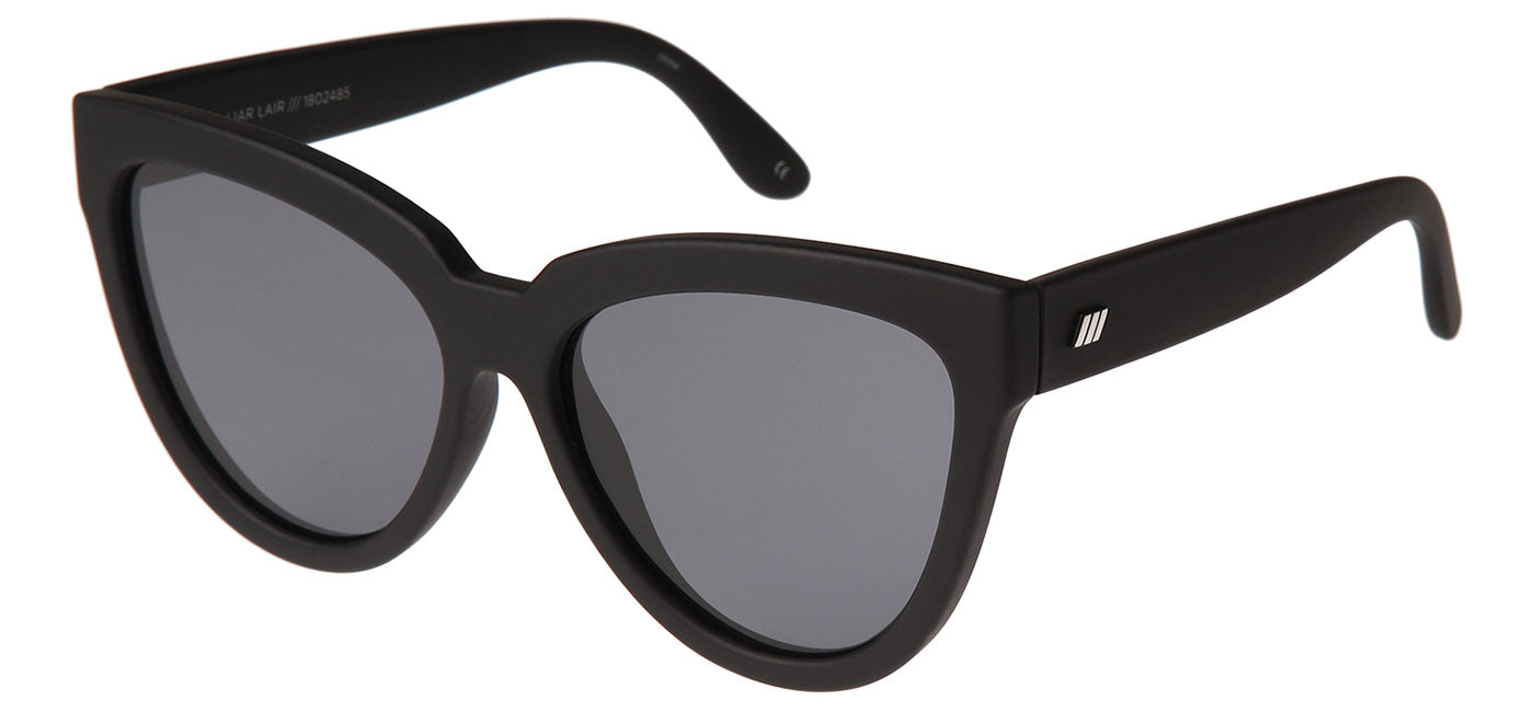 Le Specs Liar Lair Sunglasses - Black Rubber / Smoke Polarised