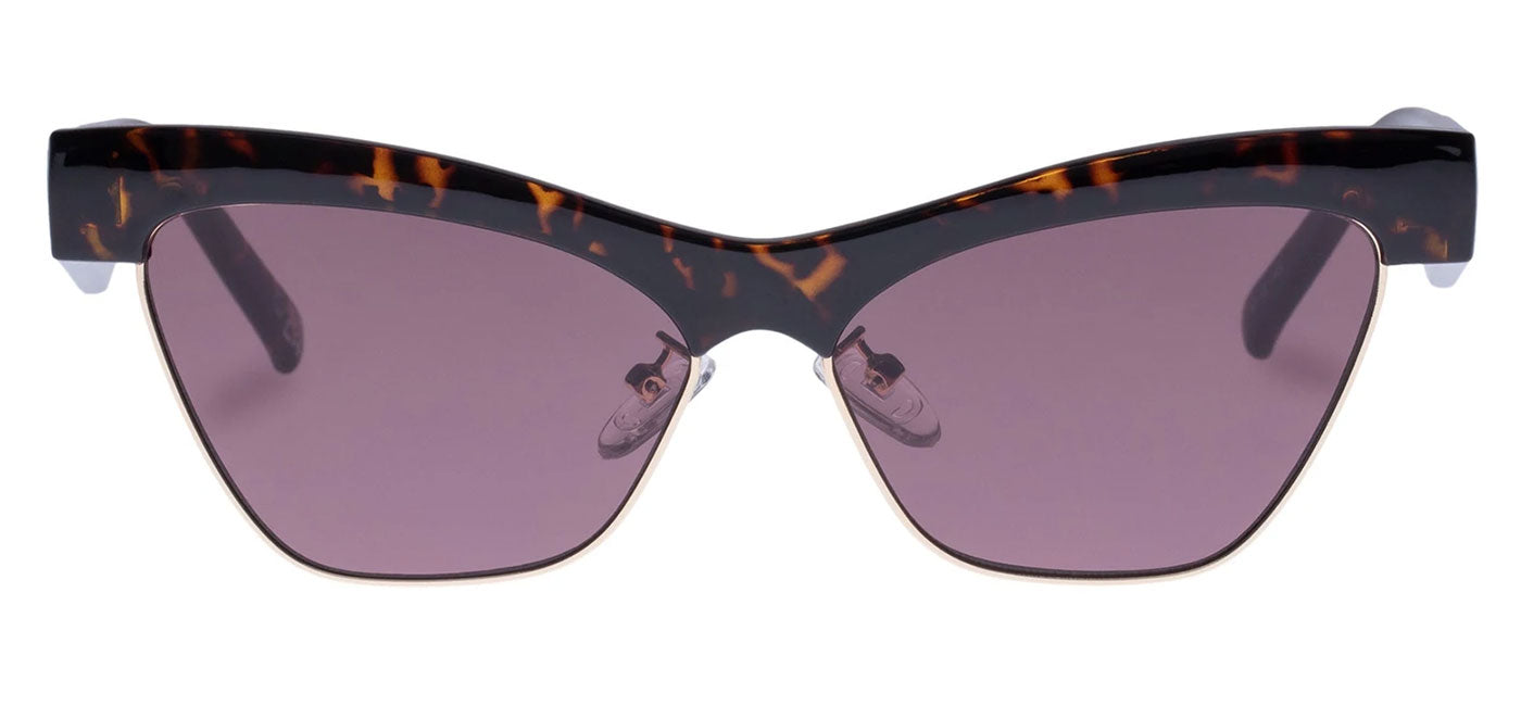 Le Specs Mountain High Sunglasses - Tokyo Tort & Gold / Brown Smoke