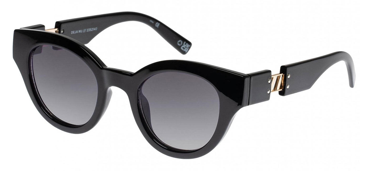 Le Specs Deja Nu Sunglasses - Black / Cool Smoke
