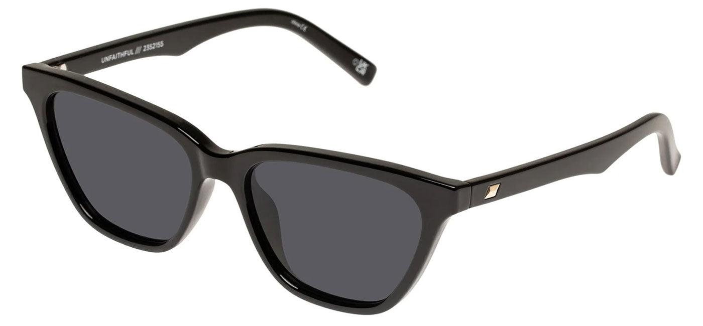 Le Specs Unfaithful Sunglasses - Black / Smoke Mono