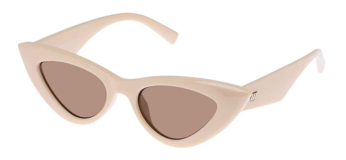 Le Specs Hypnosis Sunglasses - Ivory / Teak Mono