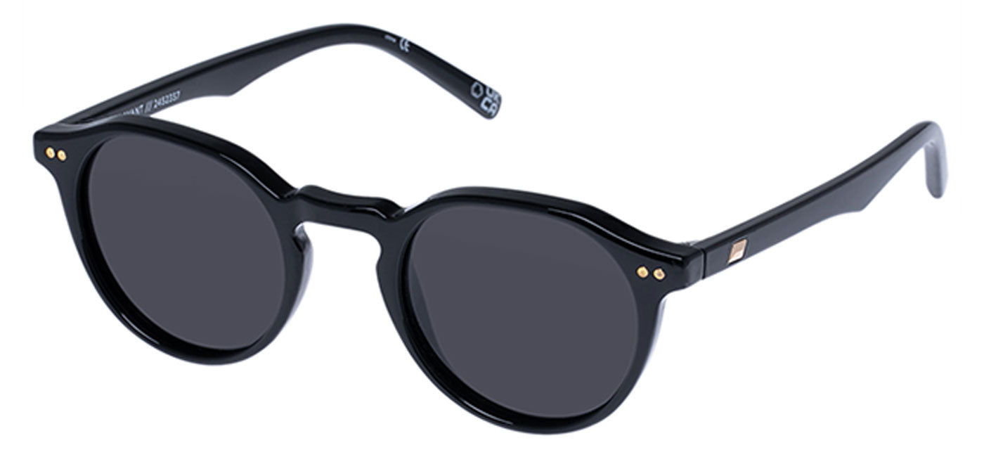 Le Specs Galavant Sunglasses - Black / Smoke Polarised