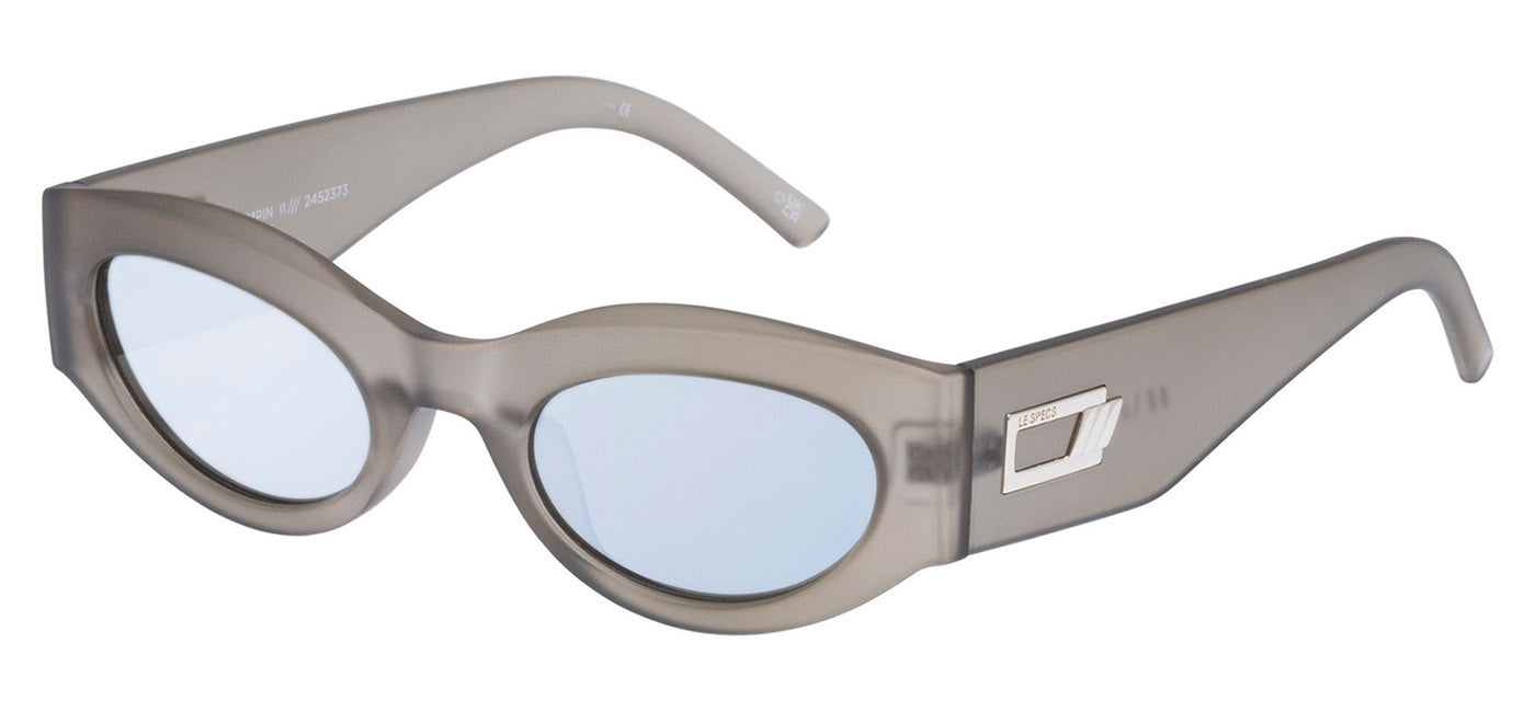 Le Specs Body Bumpin II Sunglasses - Matte Olive Leaf / Silver Mirror