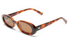 Le Specs Outta Love Sunglasses - Toffee Tort / Light Brown Mono Polarised