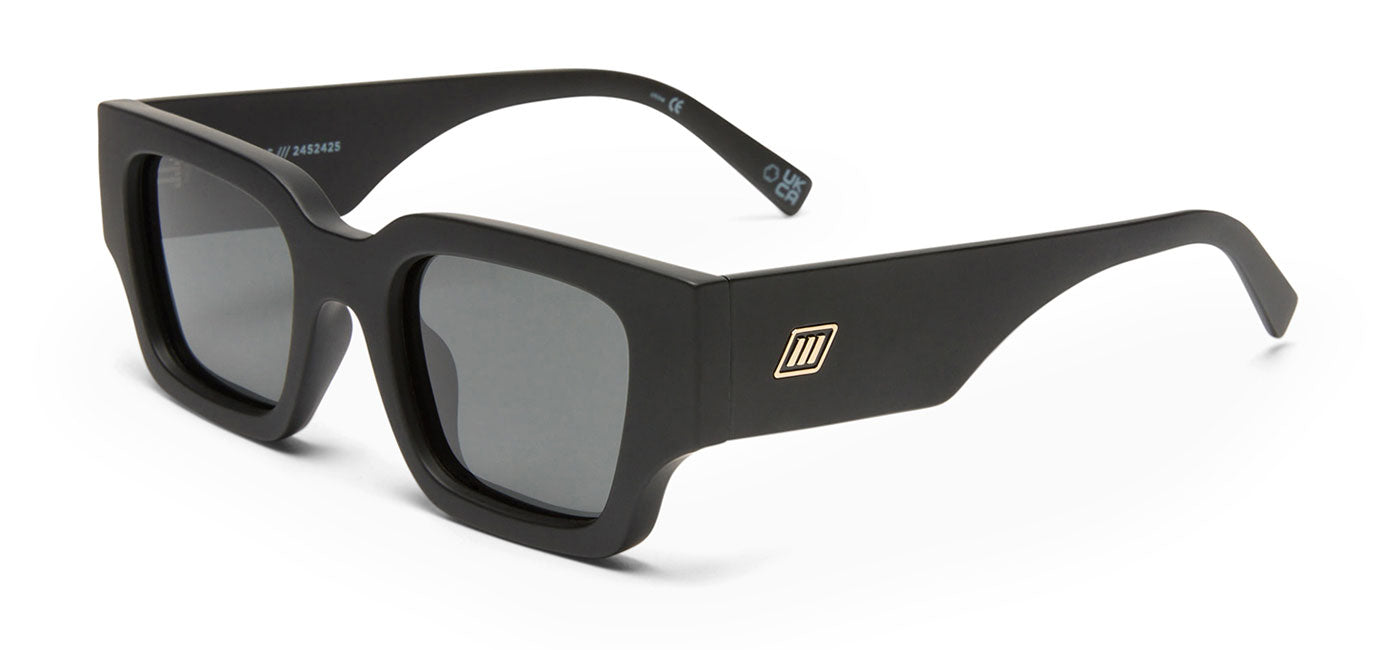 Le Specs Atlantis Sunglasses - Matte Black / Smoke Mono