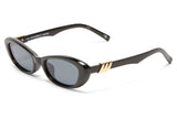Le Specs The Whisperer Sunglasses - Black / Smoke Mono Polarised