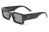 Le Specs Contemplation Sunglasses - Black / Smoke Mono Polarised