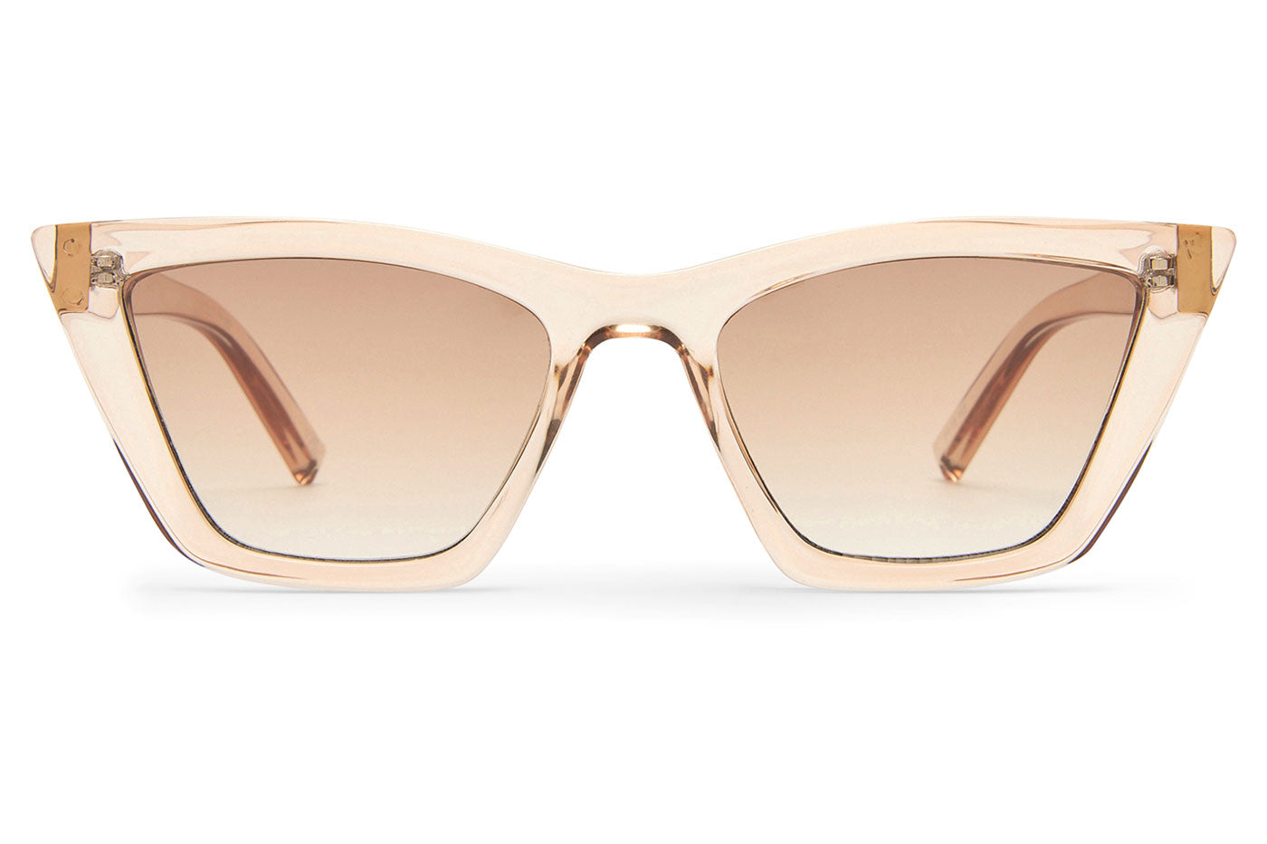 Le Specs Velodrome Sunglasses - Vanilla / Brown Gradient