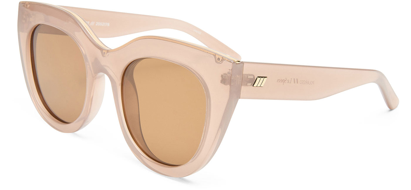Le Specs Air Heart Sunglasses - Mink / Brown Mono