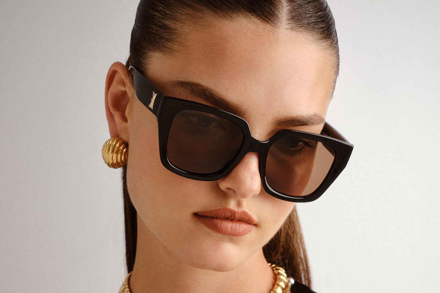 Le Specs The Illusion Sunglasses - Black / Brown Mono Polarised