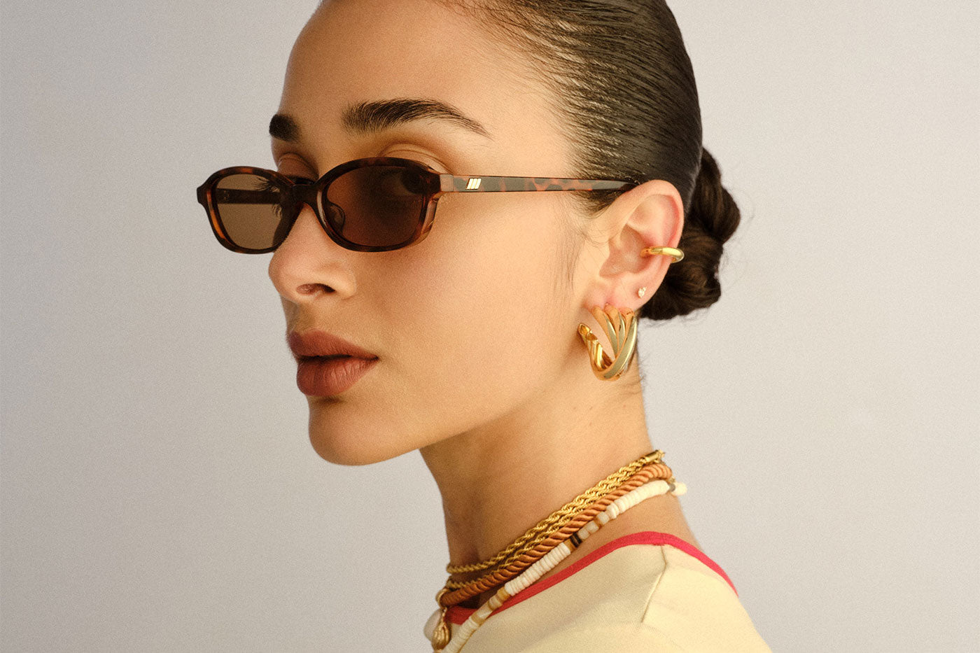 Le Specs Honey Pot Sunglasses - Tort / Brown Mono