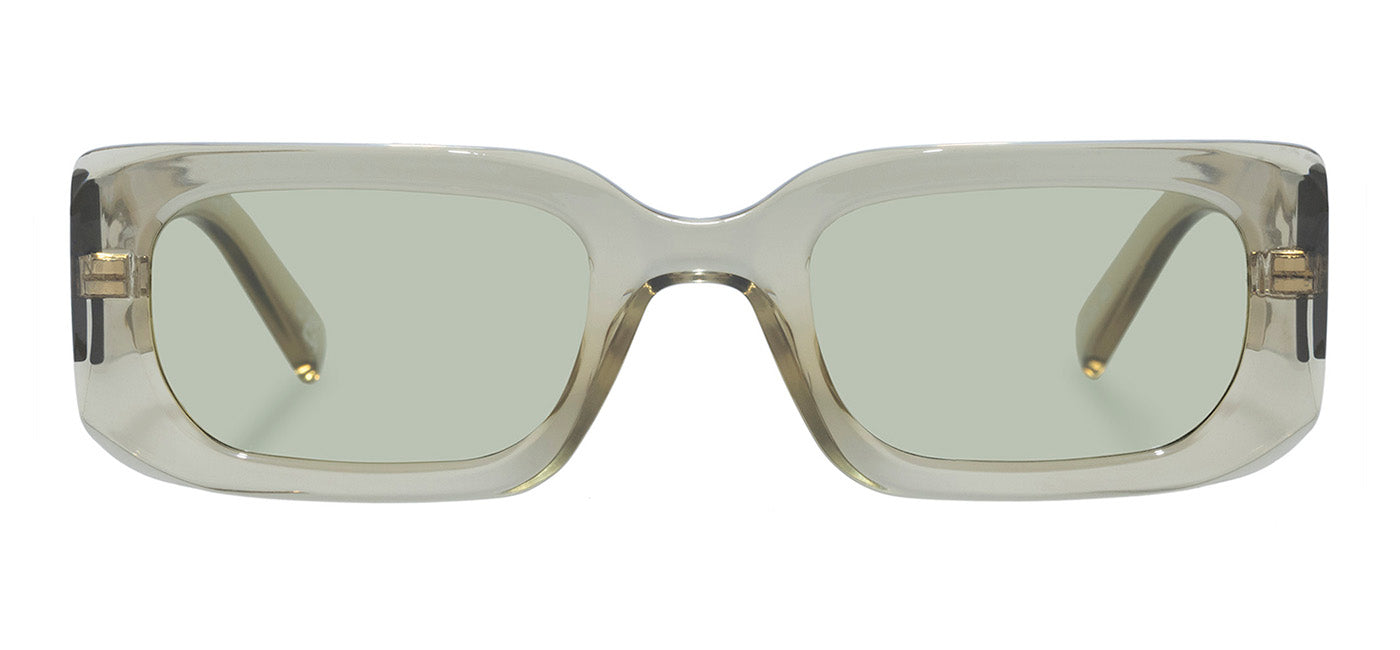 Le Specs Rippled Rebel Sunglasses - Olive Leaf / Sage