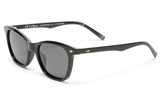 Le Specs Nonsensical Sunglasses - Black / Smoke Mono Polarised