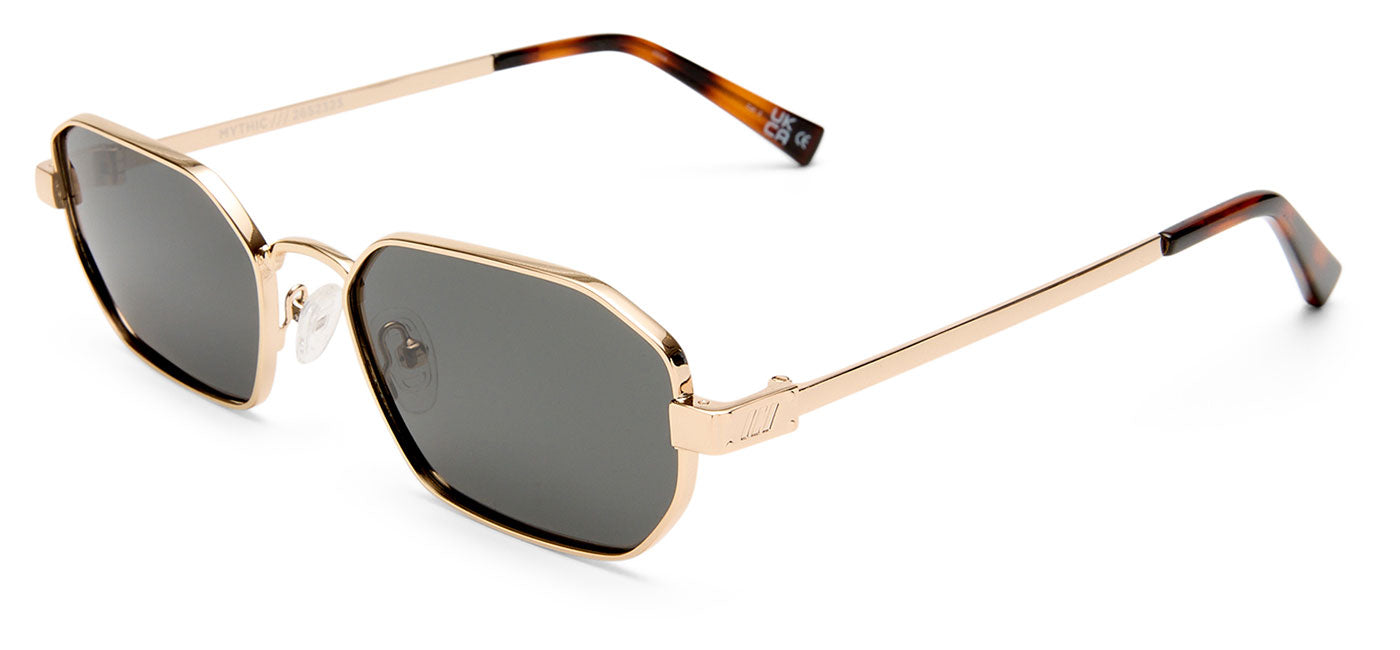 Le Specs Mythic Sunglasses - Gold / Smoke Mono Polarised