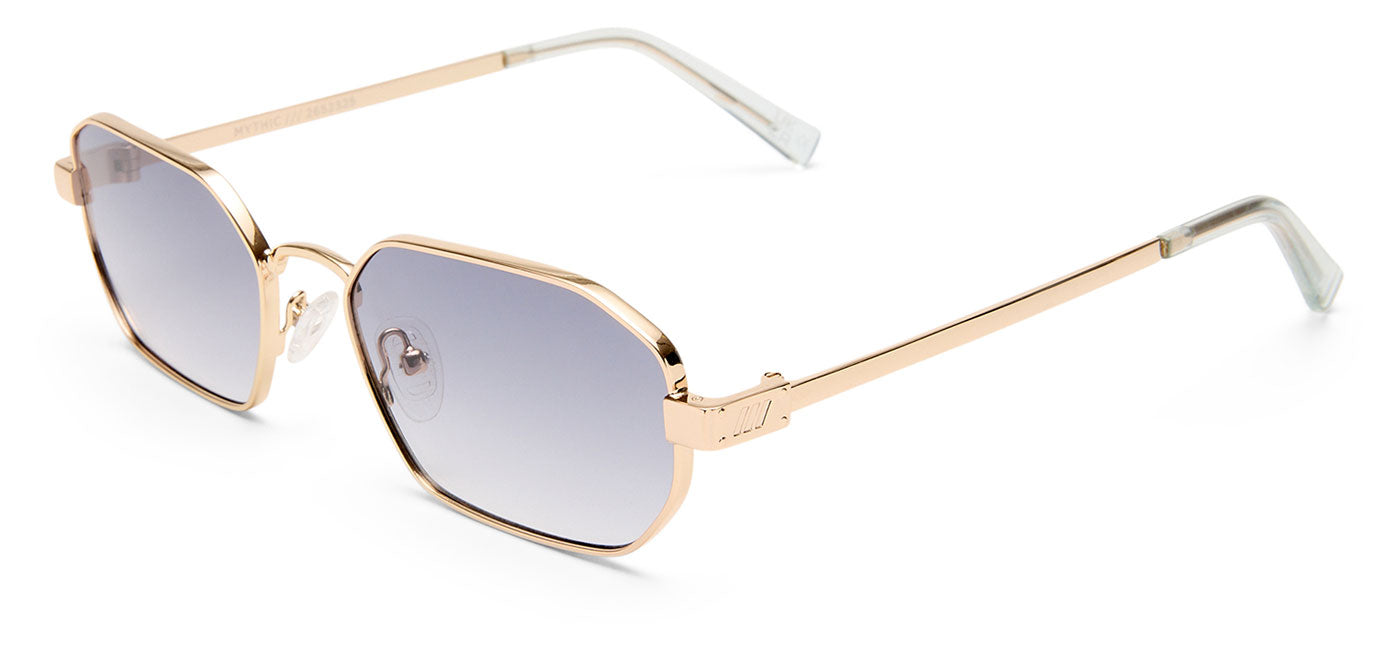 Le Specs Mythic Sunglasses - Gold / Dusty Blue Tint