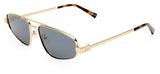 Le Specs Treasure Sunglasses - Gold / Smoke Mono
