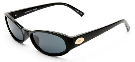 Le Specs Popalicious + Sunglasses - Black / Smoke Mono