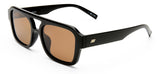 Le Specs Subzero + Sunglasses - Black / Brown Mono Polarised