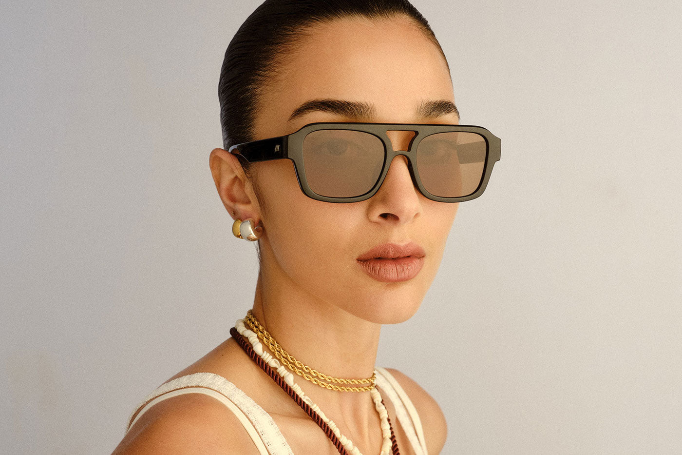 Le Specs Subzero + Sunglasses - Black / Brown Mono Polarised