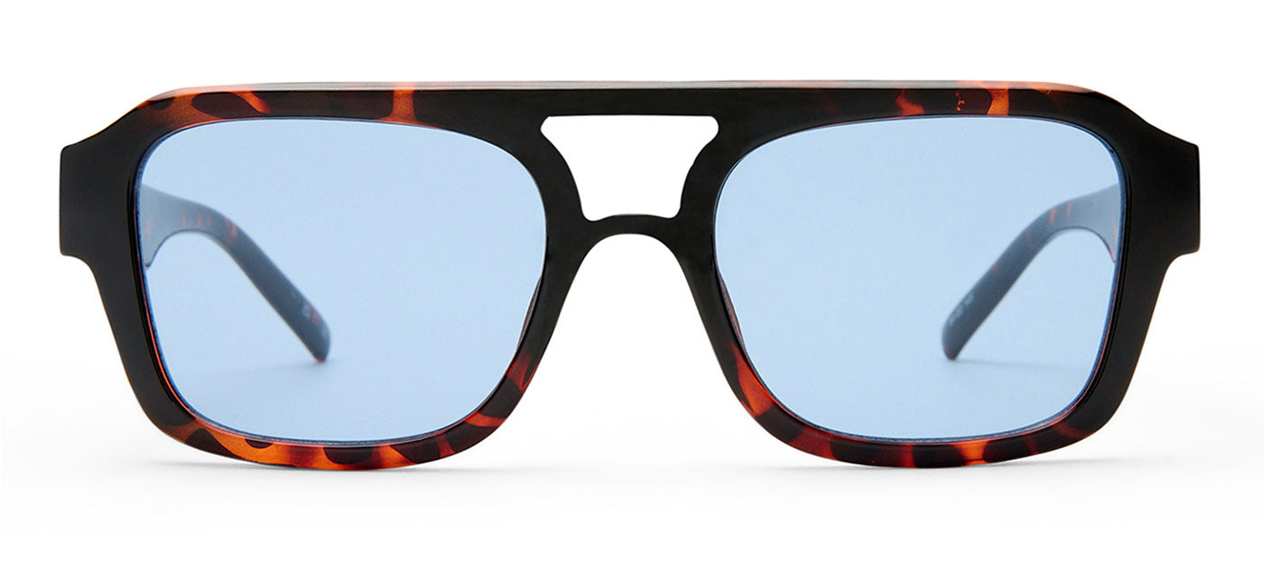 Le Specs Subzero + Sunglasses - Tort / Blue Tint