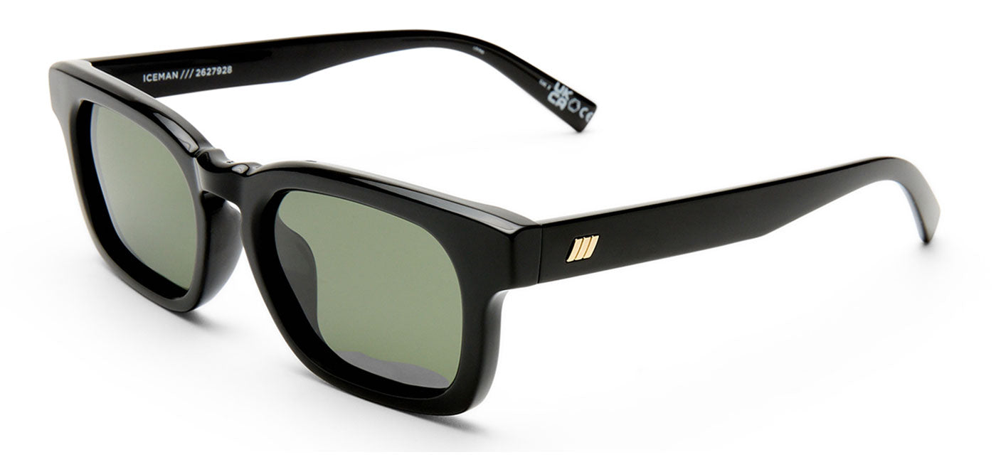Le Specs Iceberg + Sunglasses - Black / Khaki Mono Polarised
