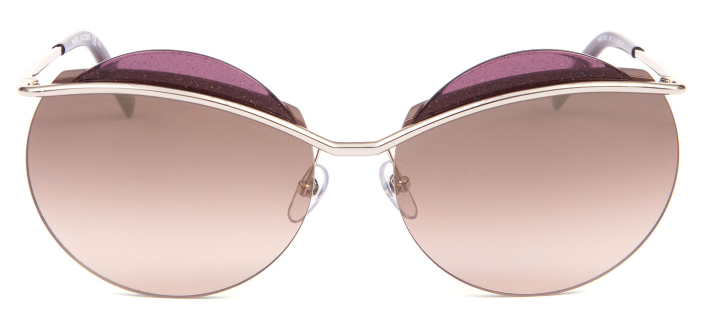 Marc Jacobs 102/S Sunglasses - Light Gold Pink / Brown Gradient with Gold Mirror