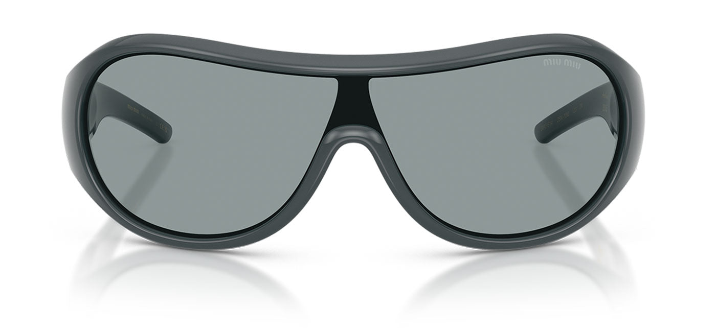 Miu Miu MU B14SU Sunglasses - Grey / Grey & Black