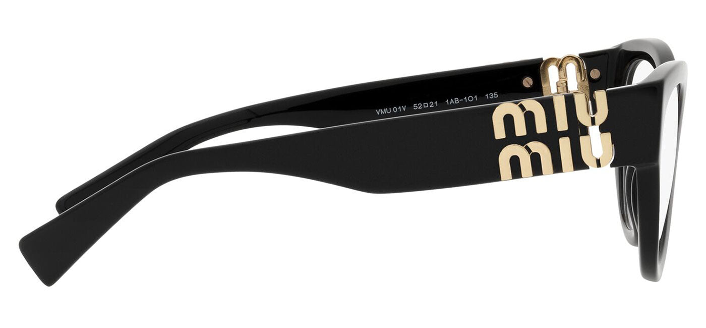 Miu Miu MU 01VV Glasses - Black