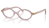 Miu Miu MU 01XV Glasses - Mauve Transparent