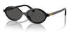 Miu Miu MU 04ZS Sunglasses - Black / Dark Grey