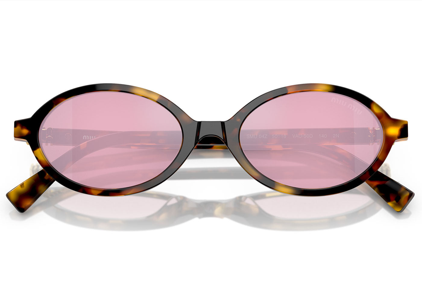 Miu Miu MU 04ZS Sunglasses - Honey Havana / Bordeaux