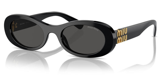 Miu Miu MU 06ZS Sunglasses - Black / Dark Grey