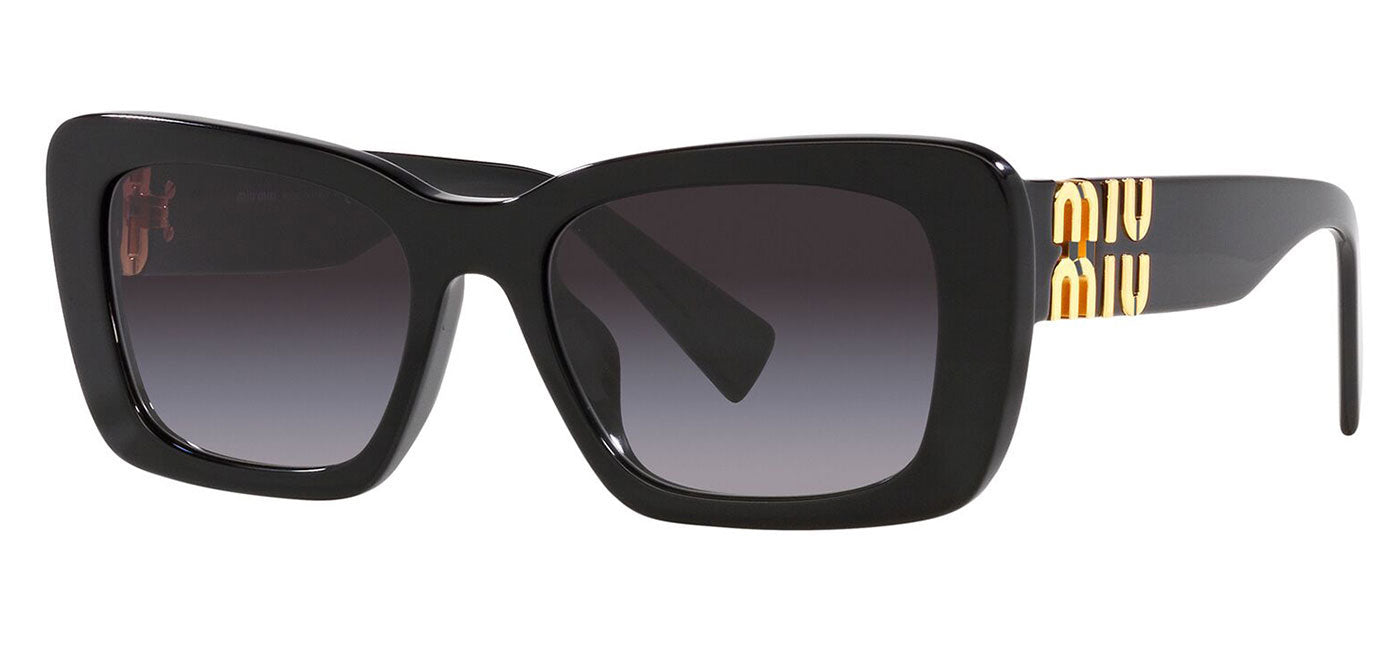 Miu Miu MU 07YS Sunglasses - Black / Grey Gradient