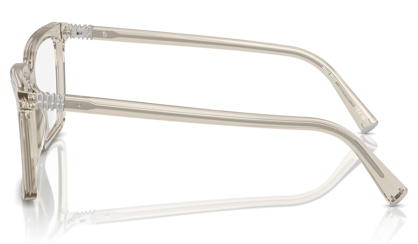 Miu Miu MU 08XV Glasses - Hemp Transparent