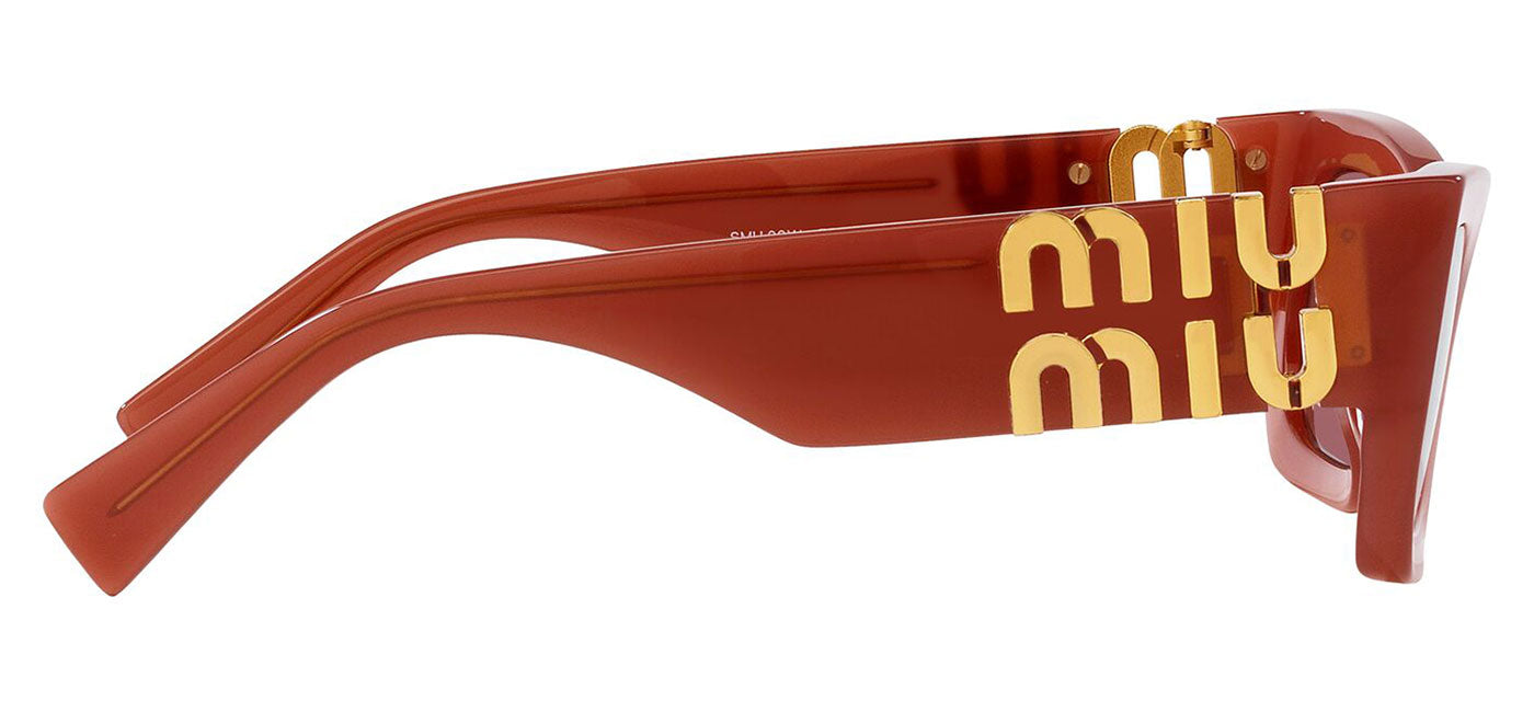 Miu Miu MU 09WS Sunglasses - Cognac Opal / Dark Violet