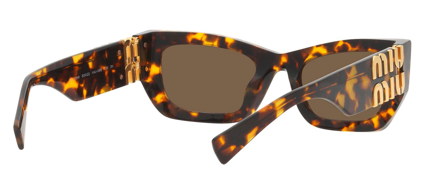 Miu Miu MU 09WS Sunglasses - Honey Havana / Dark Brown