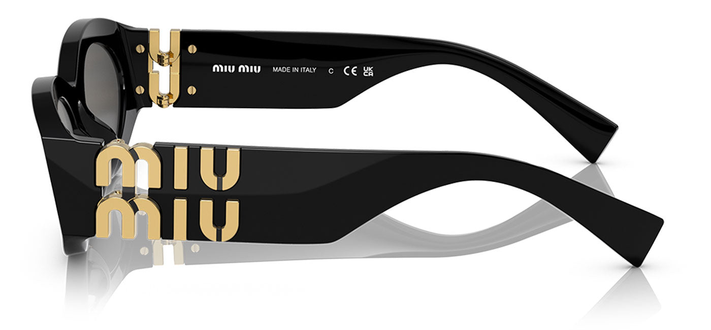 Miu Miu MU 11WS Sunglasses - Black / Dark Grey