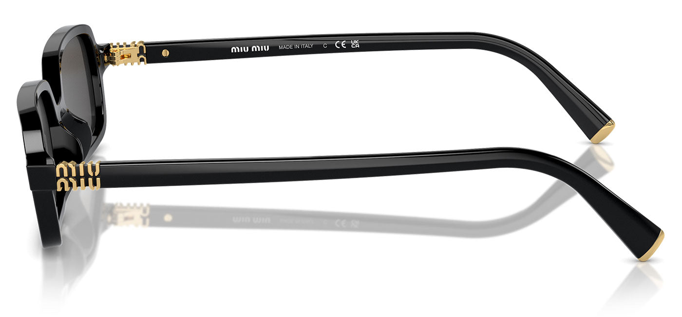 Miu Miu MU 11ZS Sunglasses - Black / Dark Grey