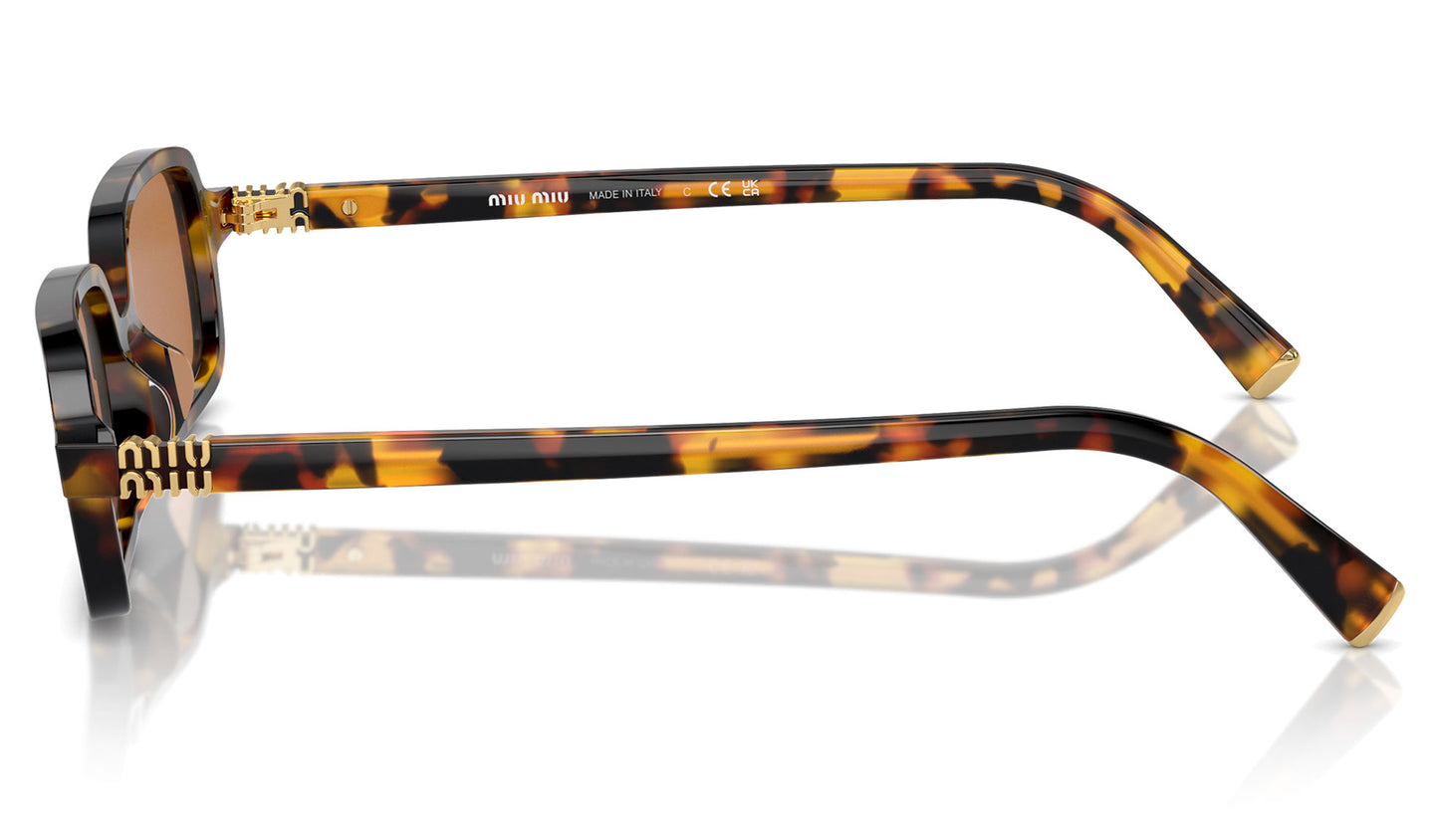 Miu Miu MU 11ZS Sunglasses - Honey Havana / Brown
