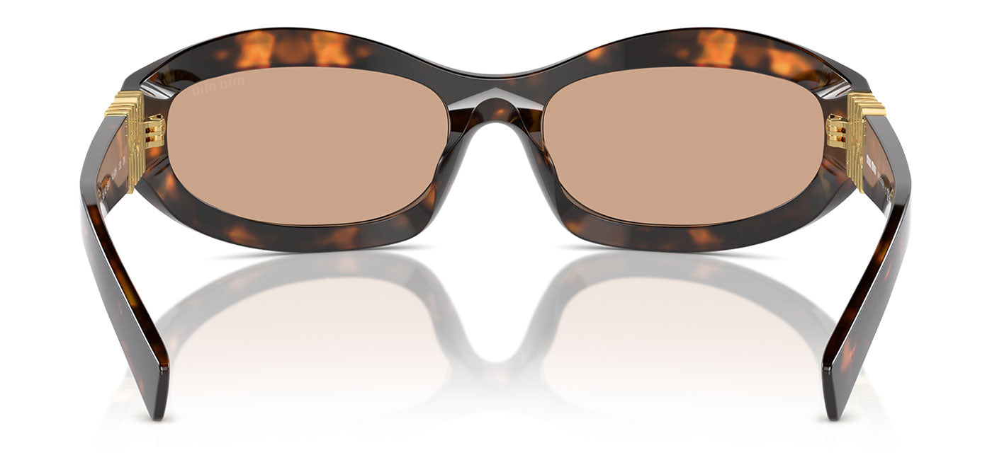 Miu Miu MU 14ZS Sunglasses - Honey Havana / Dark Brown