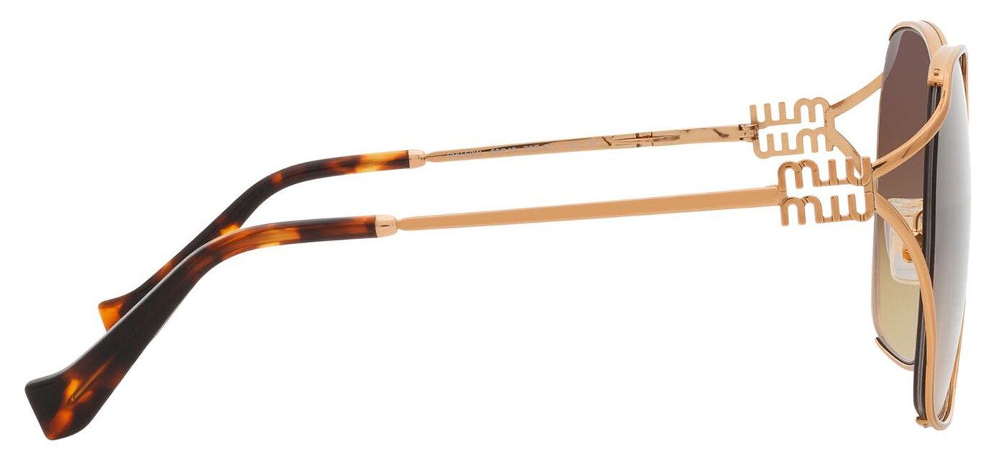 Miu Miu MU 52WS Sunglasses - Brass / Brown Gradient